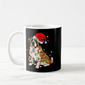 Saint Bernard Dog Christmas Lights Santa Xmas Pet Kaffeetasse (Links)