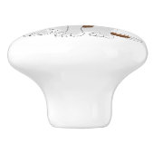 Saint Bernard Dog Design Keramikknauf (Seitenansicht)