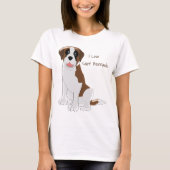Saint Bernard Dog Design Personalisiert T-Shirt (Vorderseite)