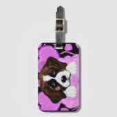 SAINT BERNARD DOG GEPÄCKANHÄNGER (Vorderseite Vertikal)