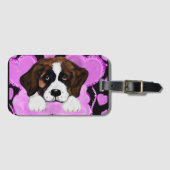 SAINT BERNARD DOG GEPÄCKANHÄNGER (Vorderseite (Horizontal))