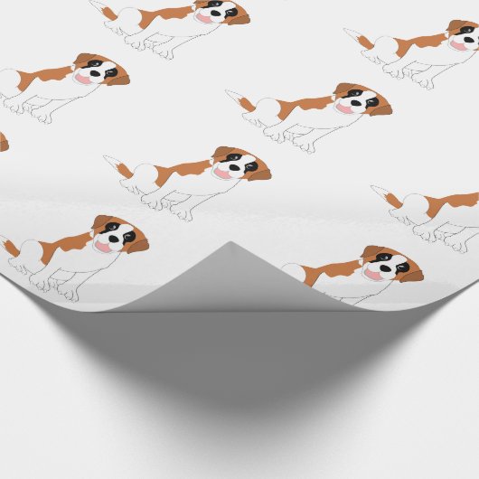 Saint Bernard Dog Geschenkpapier (Ecke)