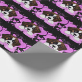 SAINT BERNARD DOG GESCHENKPAPIER (Ecke)