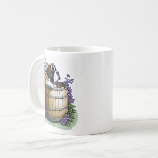 Saint Bernard Dog Kaffeetasse (Vorderseite Links)