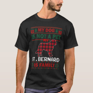Saint Bernard Dog Matching Pajama Familie Hund Ugl T-Shirt
