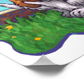 Saint Bernard Dog Mein Zimmerposter Poster (Ecke)