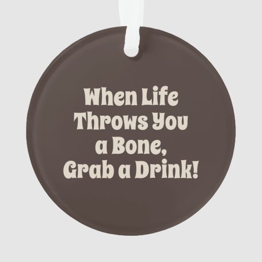 Saint Bernard Dog Pawty Animal Ornament (Rückseite)