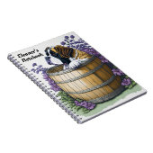 Saint Bernard Dog Personalisiert Notizblock (Rechte Seite)