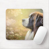 Saint Bernard Dog Pet Animal Tranquil Mousepad (Mit Mouse)