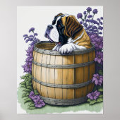 Saint Bernard Dog Poster (Vorne)