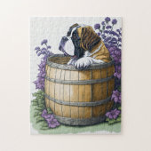 Saint Bernard Dog Puzzle (Vertikal)