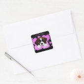 SAINT BERNARD DOG QUADRATISCHER AUFKLEBER (Umschlag)