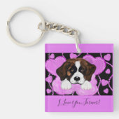 SAINT BERNARD DOG SCHLÜSSELANHÄNGER (Vorderseite)