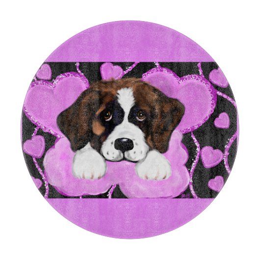 SAINT BERNARD DOG SCHNEIDEBRETT (Vorderseite)
