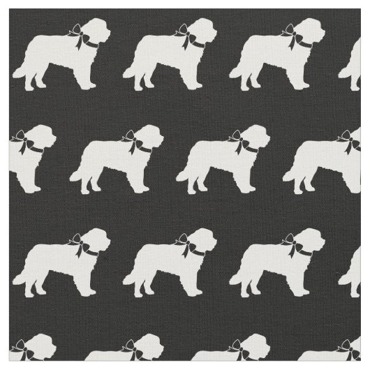 Saint Bernard Dog Silhouette Pet Stoff (Nahaufnahme)