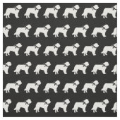 Saint Bernard Dog Silhouette Pet Stoff (Muster)