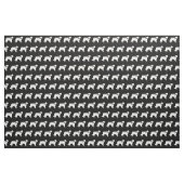 Saint Bernard Dog Silhouette Pet Stoff (Fat Quarter (45,7 x 55,9 cm))
