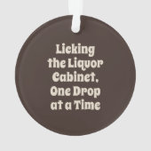 Saint Bernard Dog Sip Happens Ornament (Rückseite)