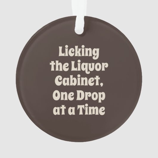 Saint Bernard Dog Sip Happens Ornament (Rückseite)