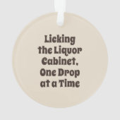 Saint Bernard Dog Sip Happens Ornament (Rückseite)