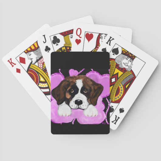 SAINT BERNARD DOG SPIELKARTEN (Rückseite)