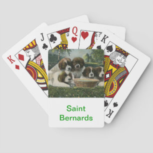 Saint Bernard Dog Spielkarten