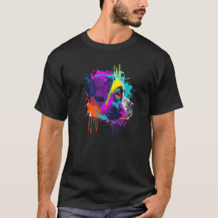 Saint Bernard Dog Splash Kunstvoll wandern im Vall T-Shirt