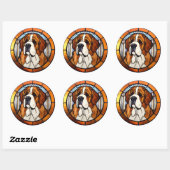 Saint Bernard Dog Sticker Pack (Blatt)