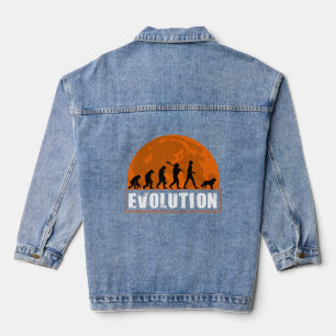 Saint Bernard Dog Vater Evolution Jeansjacke