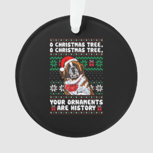 Saint Bernard Dog Weihnachten Funny Ornaments Paja Ornament