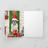 Saint Bernard Dog Weihnachten Karte (Innenseite)