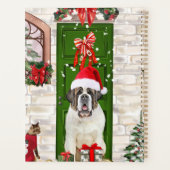 Saint Bernard Dog Weihnachten Planer (Rückseite)
