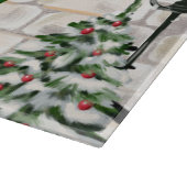 Saint Bernard Dog Weihnachten Schneidebrett (Ecke)