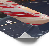 Saint Bernard Dog Weihnachtsfest Poster (Ecke)