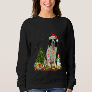 Saint Bernard Dog Weihnachtsmannmütze Christmas Do Sweatshirt