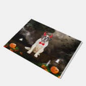 Saint Bernard Dog zu Halloween Fußmatte (Schrägansicht)