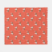 Saint Bernard Dogs Pattern Fleecedecke (Vorderseite (Horizontal))
