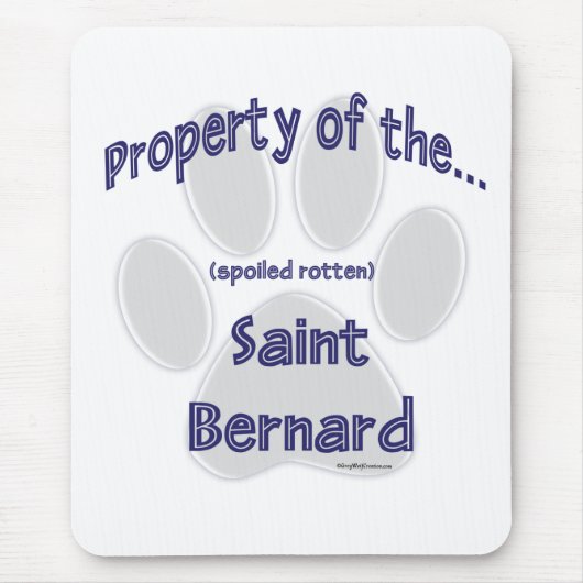 Saint Bernard-Eigentum Mousepad (Vorne)