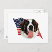 Saint-Bernard-Flagge Postkarte (Vorne/Hinten)