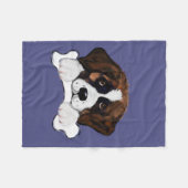 Saint Bernard Fleecedecke (Vorderseite (Horizontal))