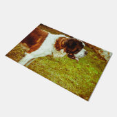 Saint Bernard. Fußmatte (Schrägansicht)