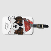 Saint Bernard  Gepäckanhänger (Vorderseite (Horizontal))