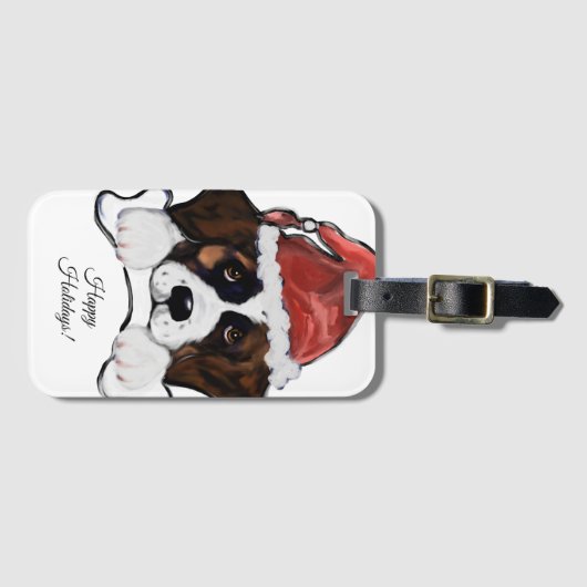 Saint Bernard  Gepäckanhänger (Vorderseite (Horizontal))