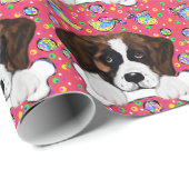 Saint Bernard Geschenkpapier (Rolleneckpunkt)
