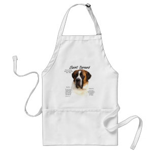 Saint Bernard (glatt) Historisches Design Schürze