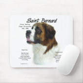 Saint Bernard (grob) Historisches Design Mousepad (Mit Mouse)