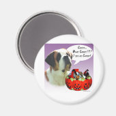 Saint Bernard Halloween Candy Magnet (Vorderseite/Rückseite)