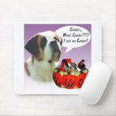 Saint Bernard Halloween Candy Mousepad (Mit Mouse)