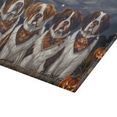Saint Bernard Halloween Spooky Schneidebrett (Ecke)