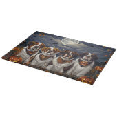 Saint Bernard Halloween Spooky Schneidebrett (Ecke)